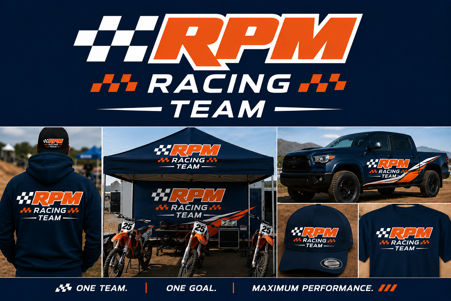 RPM Racing Team mockup